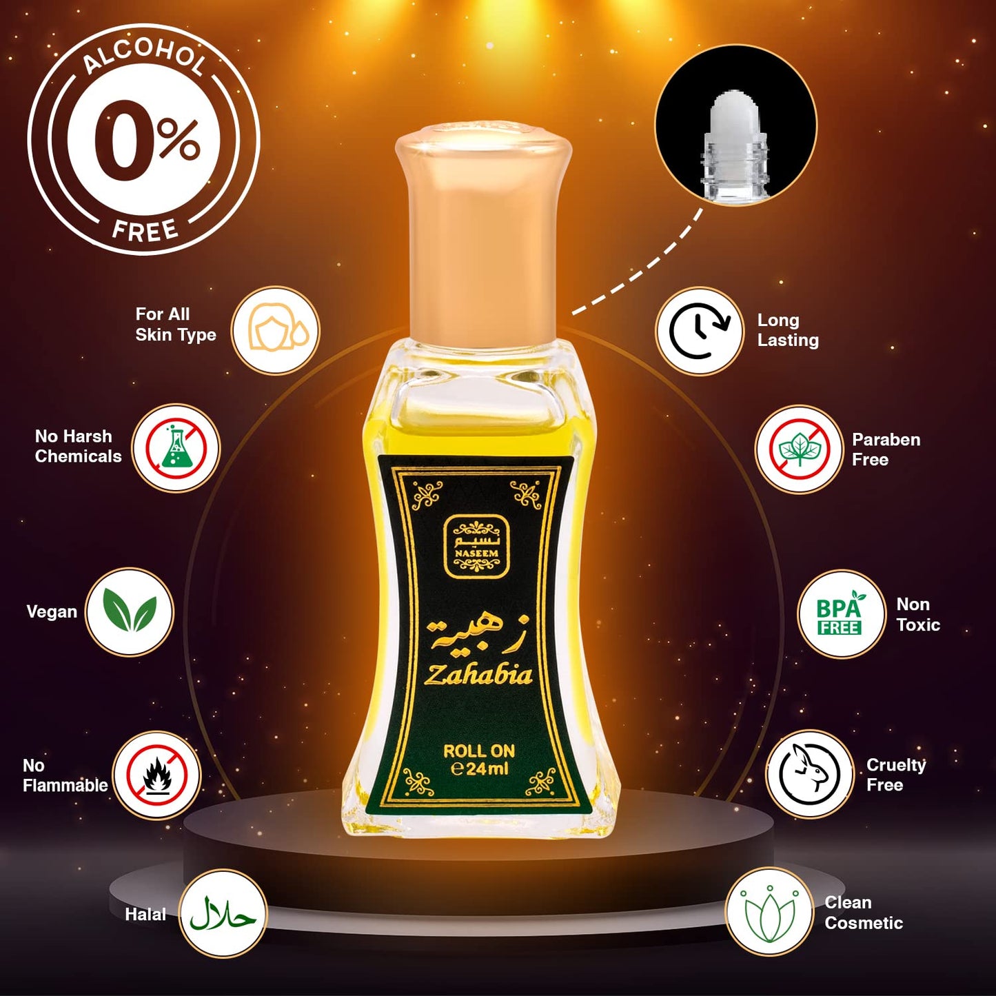 NASEEM ZAHABIA ROLL ON ATTAR 24 ML